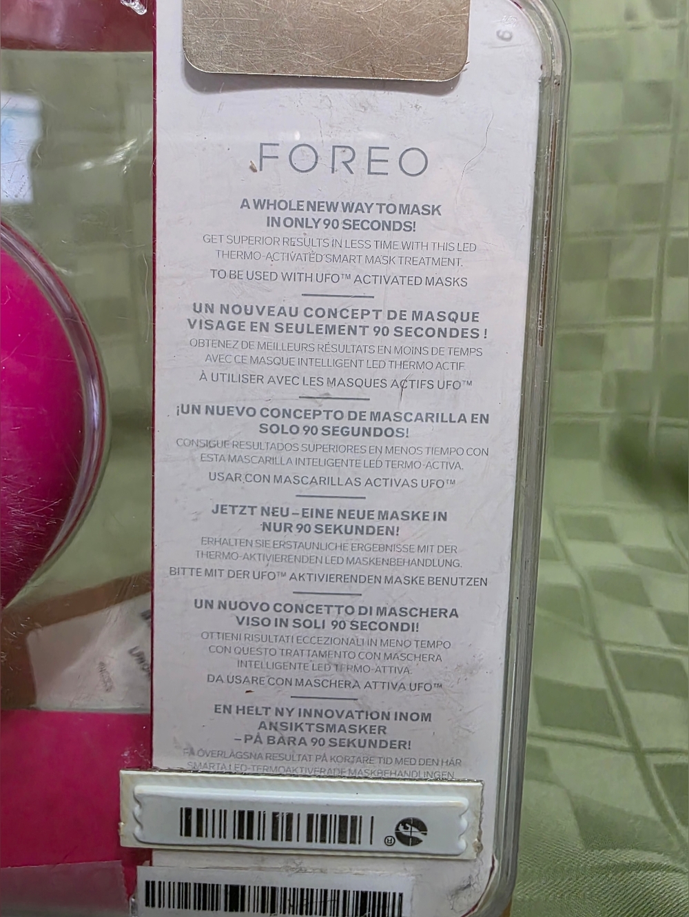 FOREO UFO Mini Hot Pink Smart Mask Device - Picture 2 of 2
